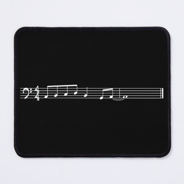 Item preview, The Lick - Bass Clef, White Graphic, Transparent designed and sold by SquashBlossom1.
