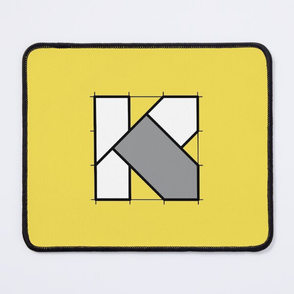 Item preview, K // Perfectionist Alphabet (Pantone Illuminating + Ultimate Gray) designed and sold by fumauk.