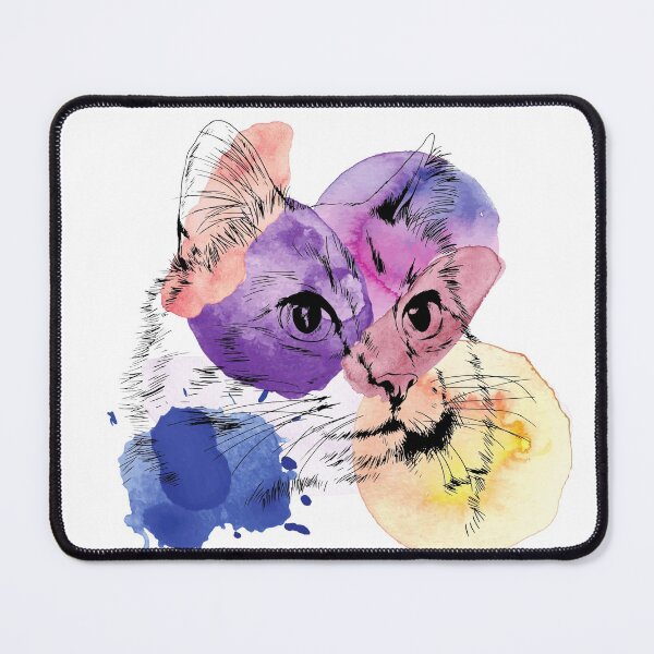 Item preview, Purple Watercolour Cat  designed and sold by JosTees96.