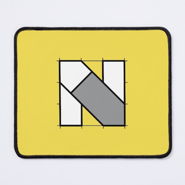 Item preview, N // Perfectionist Alphabet (Pantone Illuminating + Ultimate Gray) designed and sold by fumauk.