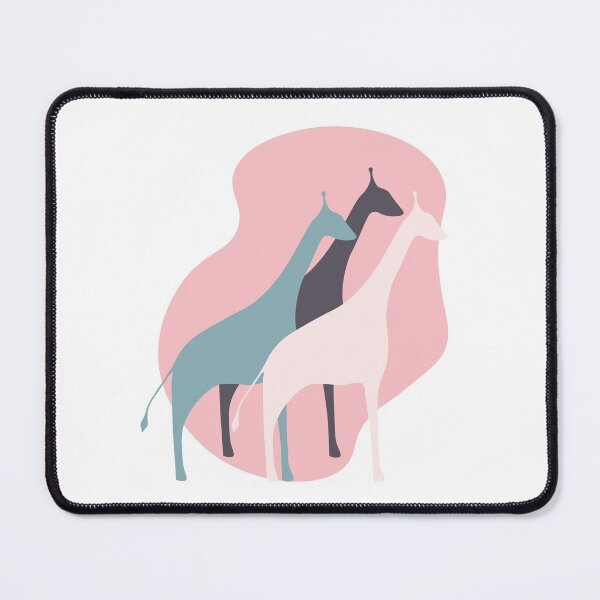 Item preview, Cute minimalistic giraffe family in pastel designed and sold by LiliesValley.