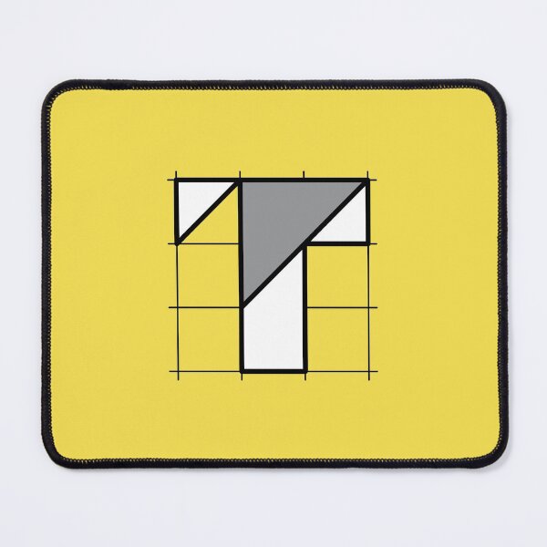 Item preview, T // Perfectionist Alphabet (Pantone Illuminating + Ultimate Gray) designed and sold by fumauk.