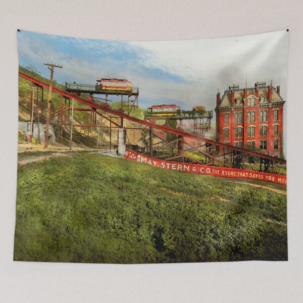Item preview, City - Cincinnati, OH - Putting the fun in funicular 1906 designed and sold by Mike Savad Photography.