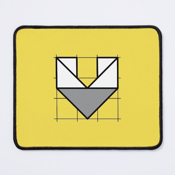Item preview, V // Perfectionist Alphabet (Pantone Illuminating + Ultimate Gray) designed and sold by fumauk.