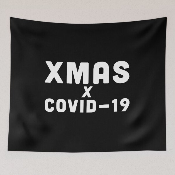 Item preview, X-Mas x Covid-19 Collaboration Event Preparation - White Text designed and sold by Voyshop.
