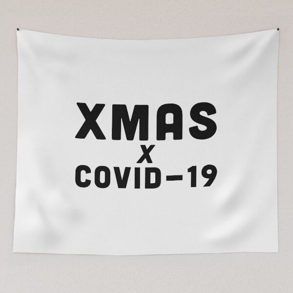 Item preview, X-Mas x Covid-19 Collaboration Event Preparation - Black Text designed and sold by Voyshop.