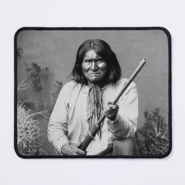 Item preview, Geronimo Kneeling With Rifle - 1886 designed and sold by warishellstore.