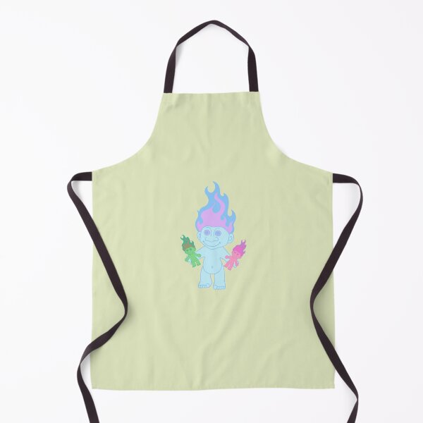 Item preview, Troll Paradox doll playing with dolls flame hair pastel graphic designed and sold by FIGGITY FERN.