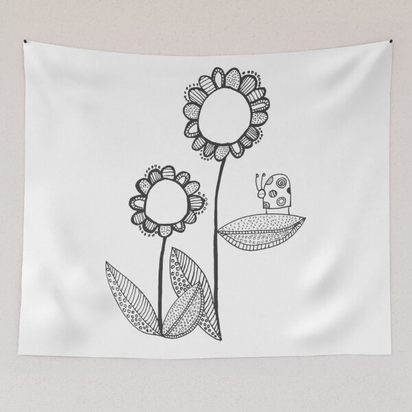 Item preview, Ladybug flowers designed and sold by Willowandme.