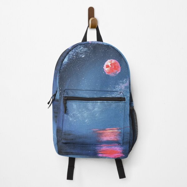 Item preview, Moonrise - Stars Water Reflection Night Sky Painting designed and sold by SGHansen.