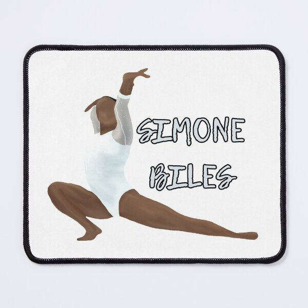 Item preview, Simone Biles Gymnast Art with Name - White leo designed and sold by Cherries4.