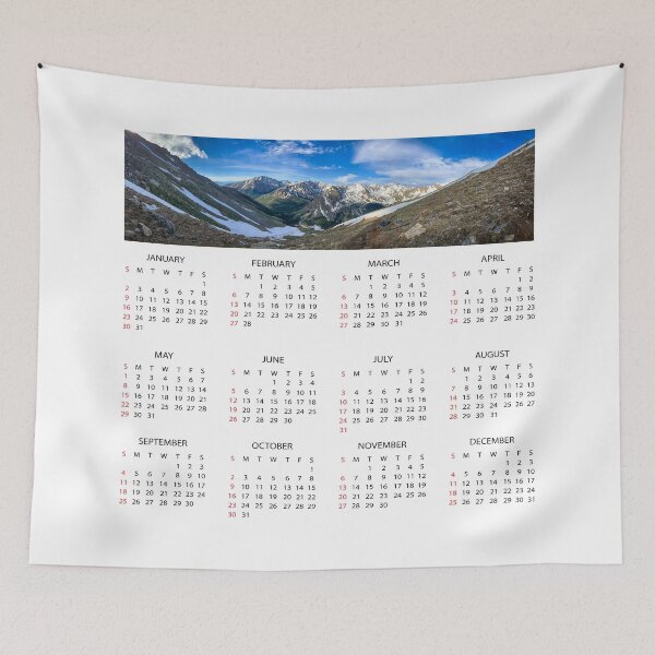 Item preview, Mountains Wall Calendar 2022 designed and sold by ProtonProject.