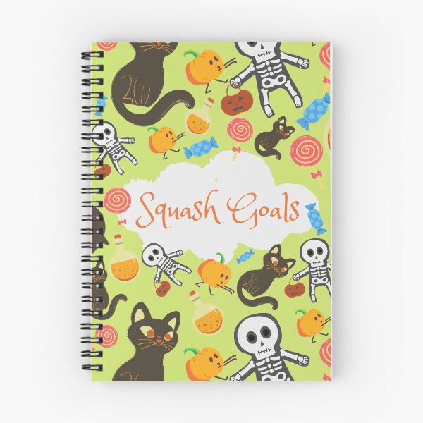 Item preview,  Squash Goals Yellow Light Green Halloween Cat Skull Candy Pumpkin pattern designed and sold by IMYGREAT32.