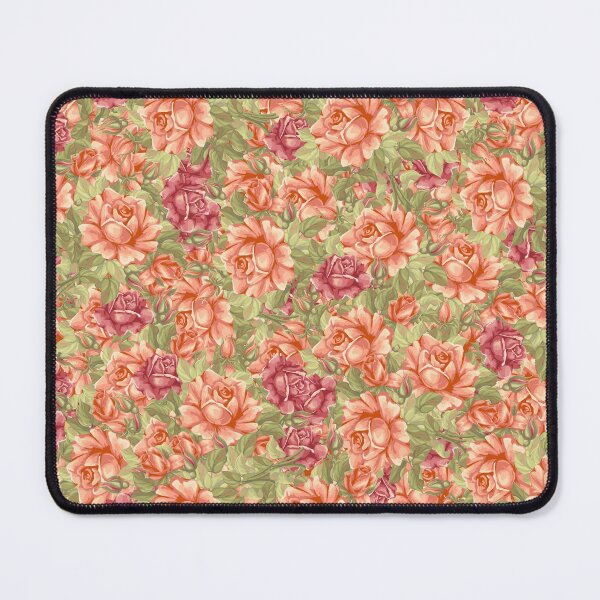 Item preview, Vintage floral red pink rose flowers seamless pattern designed and sold by chuckletuckle.
