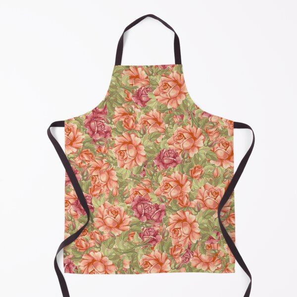 Item preview, Vintage floral red pink rose flowers seamless pattern designed and sold by chuckletuckle.
