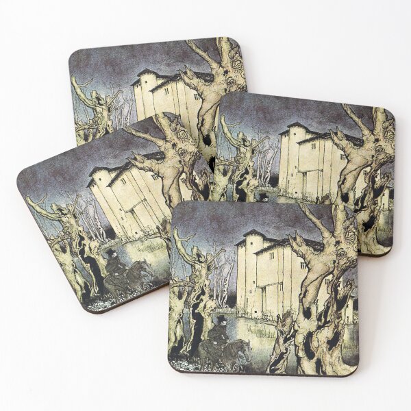 Item preview,  'Poe's Tales of Mystery and Imagination',The Fall of the House of Usher_Arthur Rackham  English illustrator (1867-1939) designed and sold by HomeGallery.