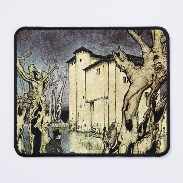 Item preview,  'Poe's Tales of Mystery and Imagination',The Fall of the House of Usher_Arthur Rackham  English illustrator (1867-1939) designed and sold by HomeGallery.