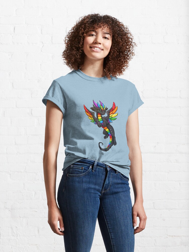 Vista alternativa de Camiseta clásica Dragón de fantasía