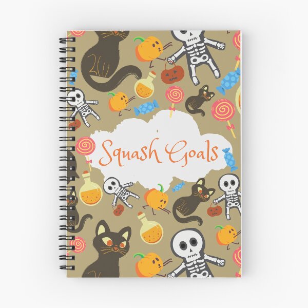 Item preview,  Squash Goals Light gray Halloween Cat Skull Candy Pumpkin pattern designed and sold by IMYGREAT32.