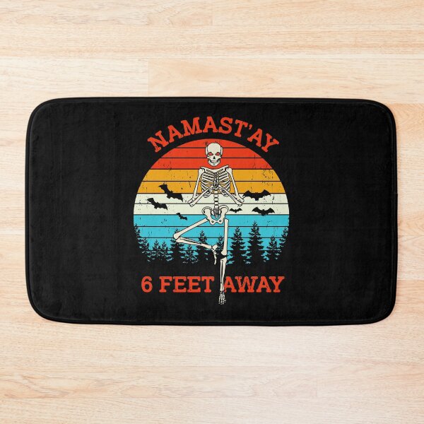 Item preview, Namast'ay 6 feet away designed and sold by pnkpopcorn.