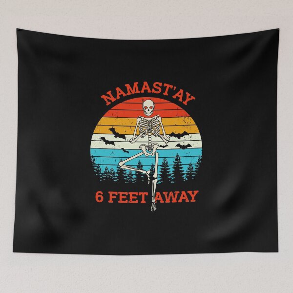 Item preview, Namast'ay 6 feet away designed and sold by pnkpopcorn.