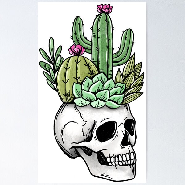 COLORSUM Canvas Wall Art Decor Mexican Skull Rose Cactus Skull Tattoo Wall  Decor Stretched & Framed Artwork Paintings Ready to Hang for Living Room  Bedroom Kitchen- 24''x16'' : Amazon.ca: Home