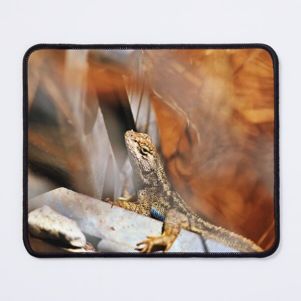 Item preview, Western Fence Lizard Trying to Hide  designed and sold by Martha Sherman.