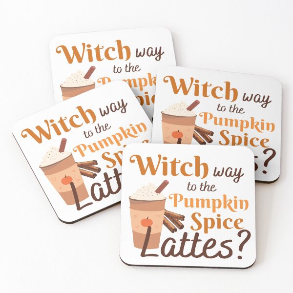 Item preview, Witch Way to the Pumpkin Spice Lattes? | Halloween Design for Coffee Lovers designed and sold by MiaDelelai.