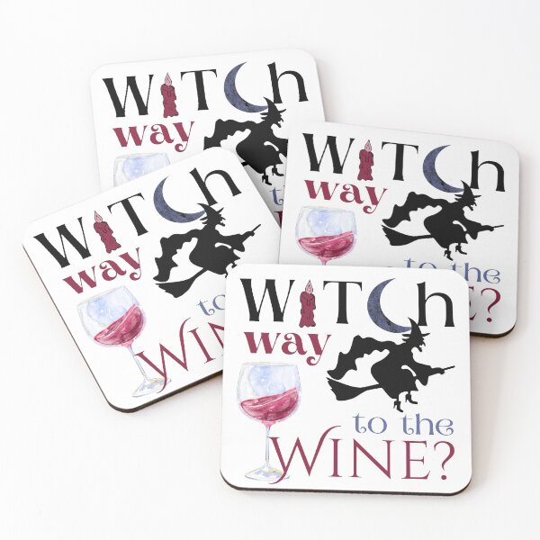 Item preview, Witch Way to the Wine? Funny Halloween Design for Wine Drinkers designed and sold by MiaDelelai.