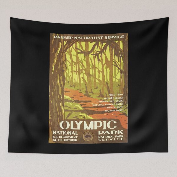 Item preview, Olympic National Park Vintage WPA Poster  designed and sold by JordanHolmes.