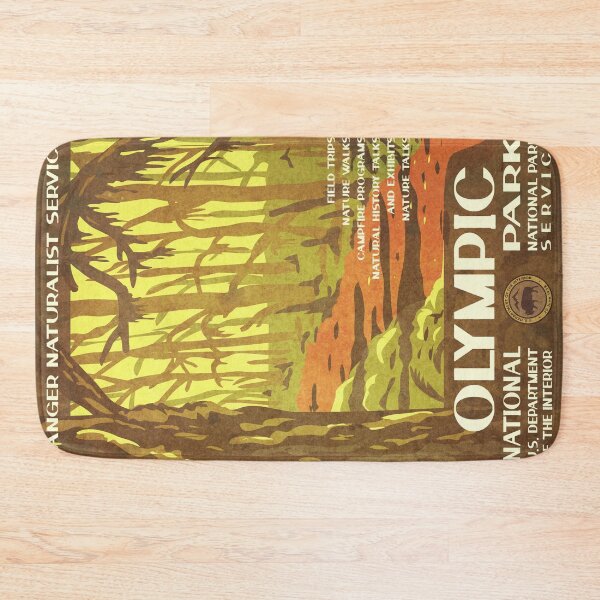 Item preview, Olympic National Park Vintage WPA Poster  designed and sold by JordanHolmes.