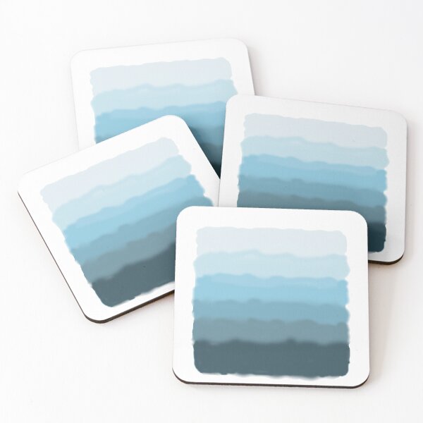 Item preview, Ombre Ocean waves in blues and turquoise  designed and sold by wildseadesign.