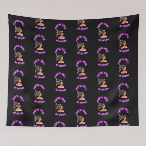 Item preview, PURPLE HAZE ALL AROUND LADY WITH FLOWERS IN HER HAIR designed and sold by DoloresAlaire.