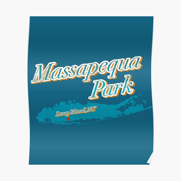 "Massapequa Park, Long Island, New York Design 1" Poster for Sale by BeadyEyedBeth Redbubble