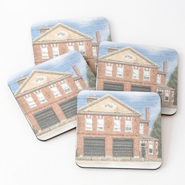 Item preview, Lynchburg Fire Station #4 Watercolor designed and sold by nbrandsberg.