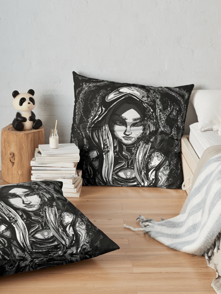 Alternate view of Maya's determination Floor Pillow