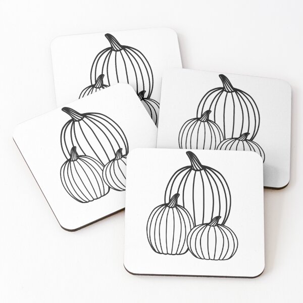 Item preview, Simple Pumpkins Line Drawing designed and sold by makesbymiss.