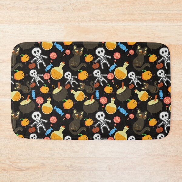 Item preview,   Squash Goals dark Black Halloween Cat Skull Candy Pumpkin pattern designed and sold by IMYGREAT32.