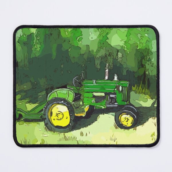 Item preview, Illustration of a famous “green” tractor with mower attachment - WelshDesigns designed and sold by welshdesigns.