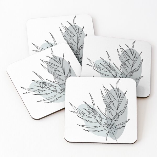 Item preview, Willow Eucalyptus Line Drawing with Modern Colors designed and sold by makesbymiss.