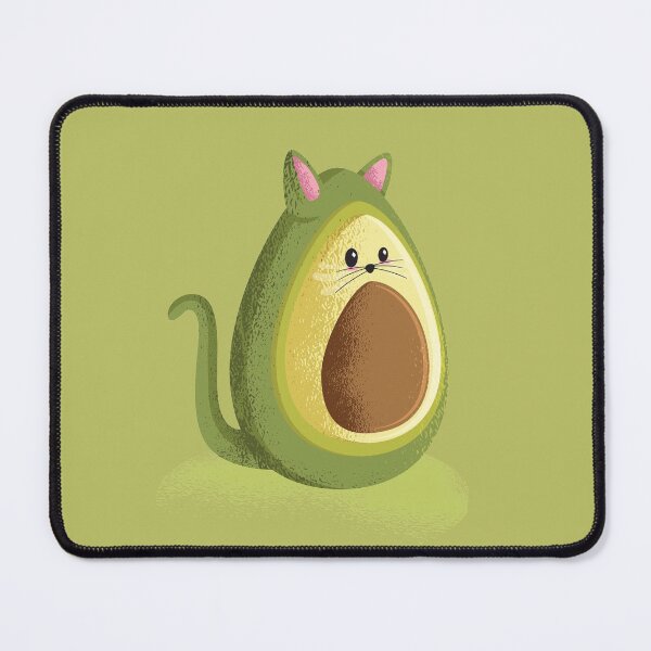 Item preview, Avogato Guacamole Cat designed and sold by Cute and Funny Animal Art Designs.