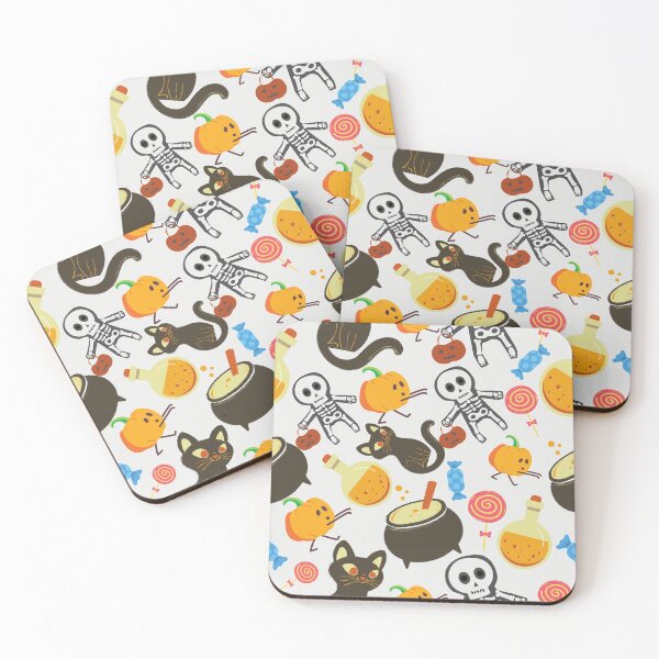 Item preview,    Squash Goals white Halloween Cat Skull Candy Pumpkin pattern designed and sold by IMYGREAT32.