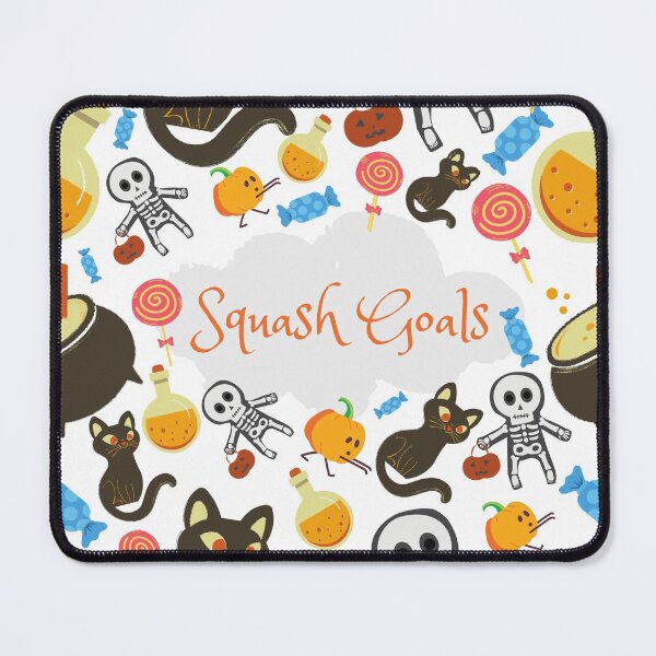 Item preview, Squash Goals white Halloween Cat Skull Candy Pumpkin pattern designed and sold by IMYGREAT32.