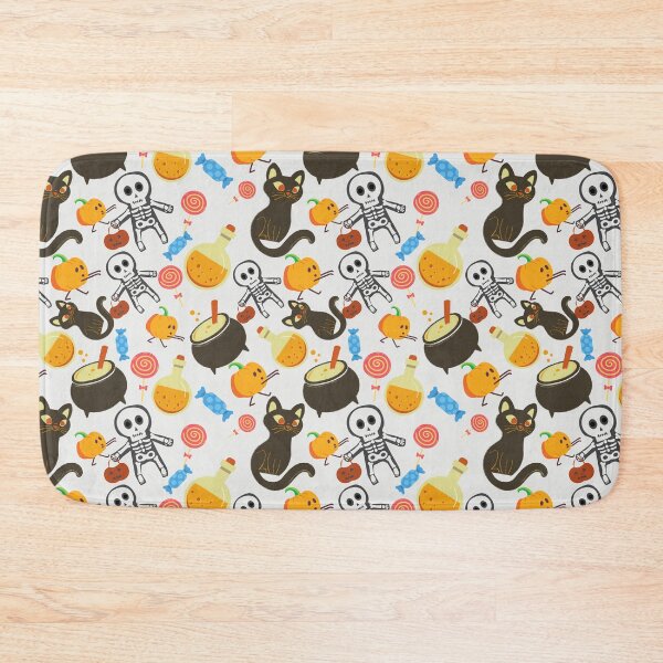 Item preview,    Squash Goals white Halloween Cat Skull Candy Pumpkin pattern designed and sold by IMYGREAT32.