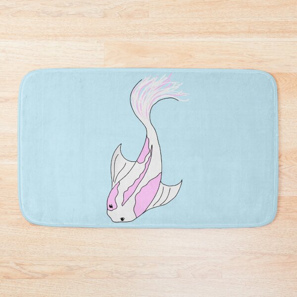 Item preview, pink and white koi fish designed and sold by alisadesigns.