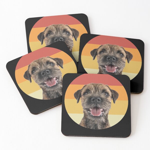 Item preview, border terrier dog vintage retro face designed and sold by alaechamlal.