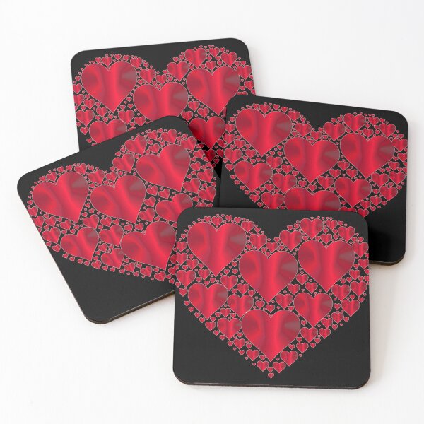 Item preview, Red Metallic Hearts designed and sold by StephenMollie.