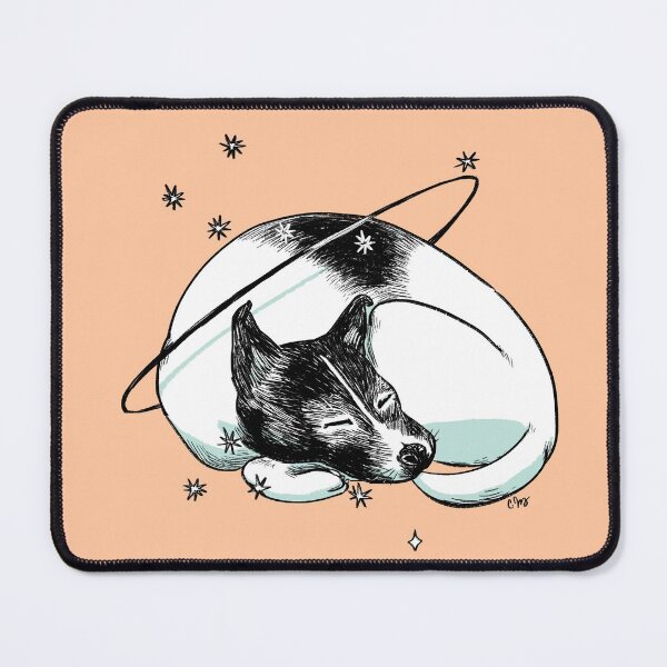 Item preview, Laika the Space Dog (Orange) designed and sold by catblip.
