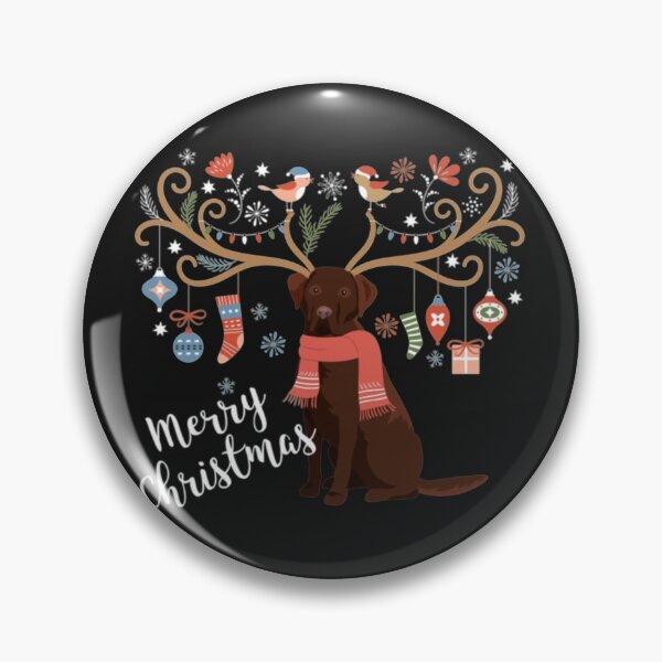 Item preview, Chocolate Labrador Retriever Christmas designed and sold by Clavitaps.