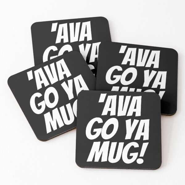 Item preview, Ava Go Ya Mug! (Have A Go You Mug!) Text only design. White text. Capitals. designed and sold by JellyBeenzz.
